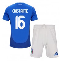 Taliansko Bryan Cristante #16 Domáci Detský futbalový dres ME 2024 Krátky Rukáv (+ trenírky)